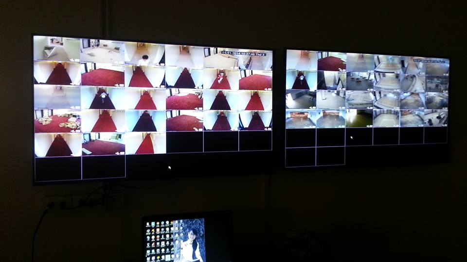 Hệ thống camera được quan sát trên 2 màn hình chính